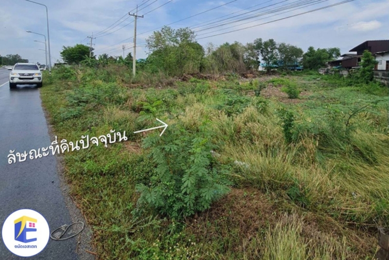 ขายที่ดิน องครักษ์ ติดถนนใหญ่