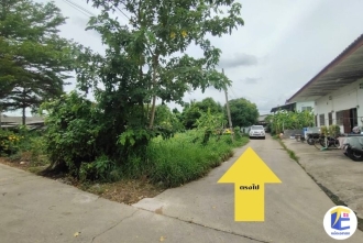 ขายที่ดินหนองแขม  90 ตร.ว.  ภาพถนนทางเข้าที่ดิน
