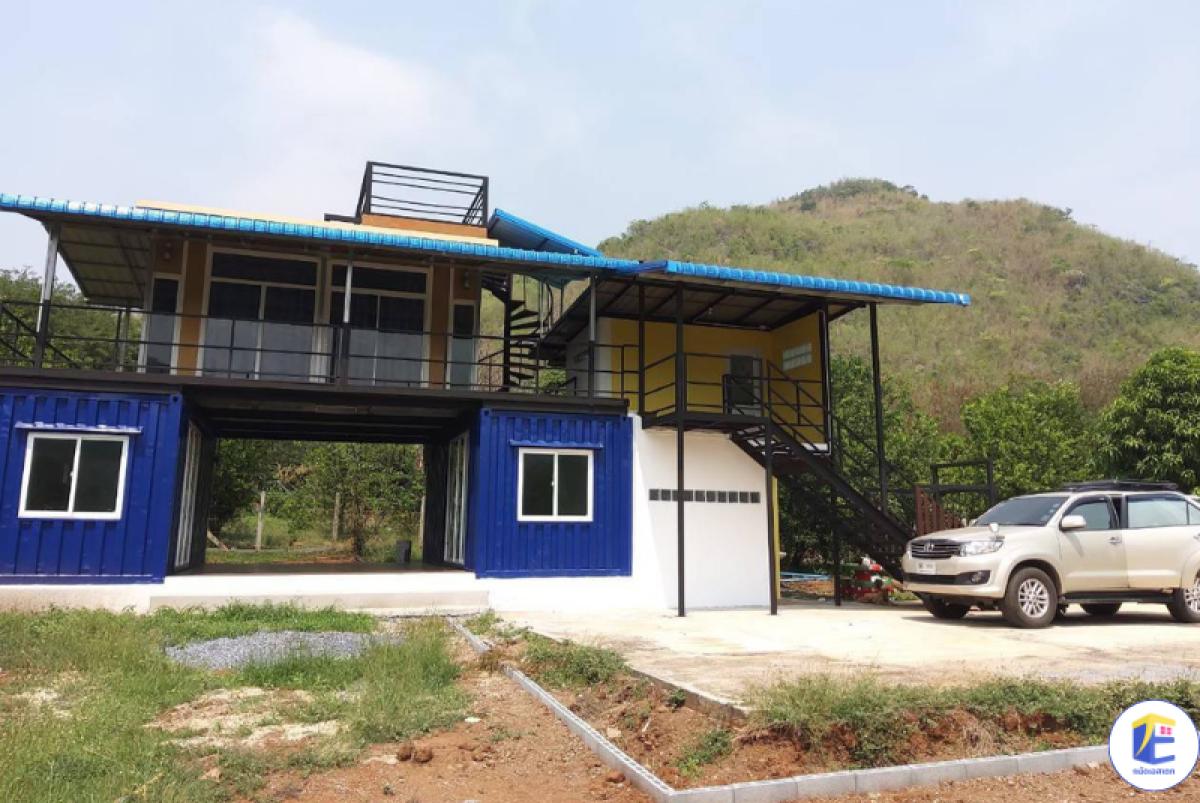 บ้านพักตากอากาศริมน้ำ พร้อมที่ดินสวนเกษตรเกือบ 8 ไร่ โอบล้อมด้วยวิวเขาช่องสะเดา กาญจนบุรี