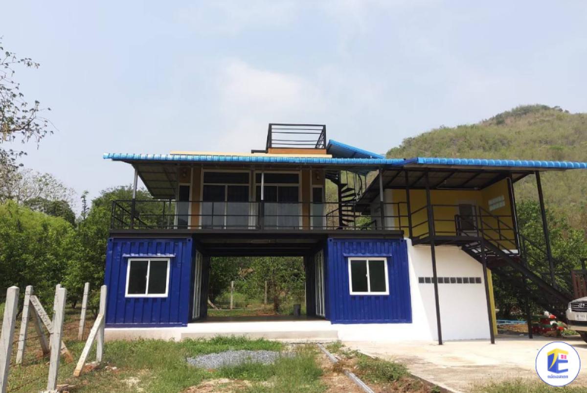 บ้านพักตากอากาศริมน้ำ พร้อมที่ดินสวนเกษตรเกือบ 8 ไร่ โอบล้อมด้วยวิวเขาช่องสะเดา กาญจนบุรี